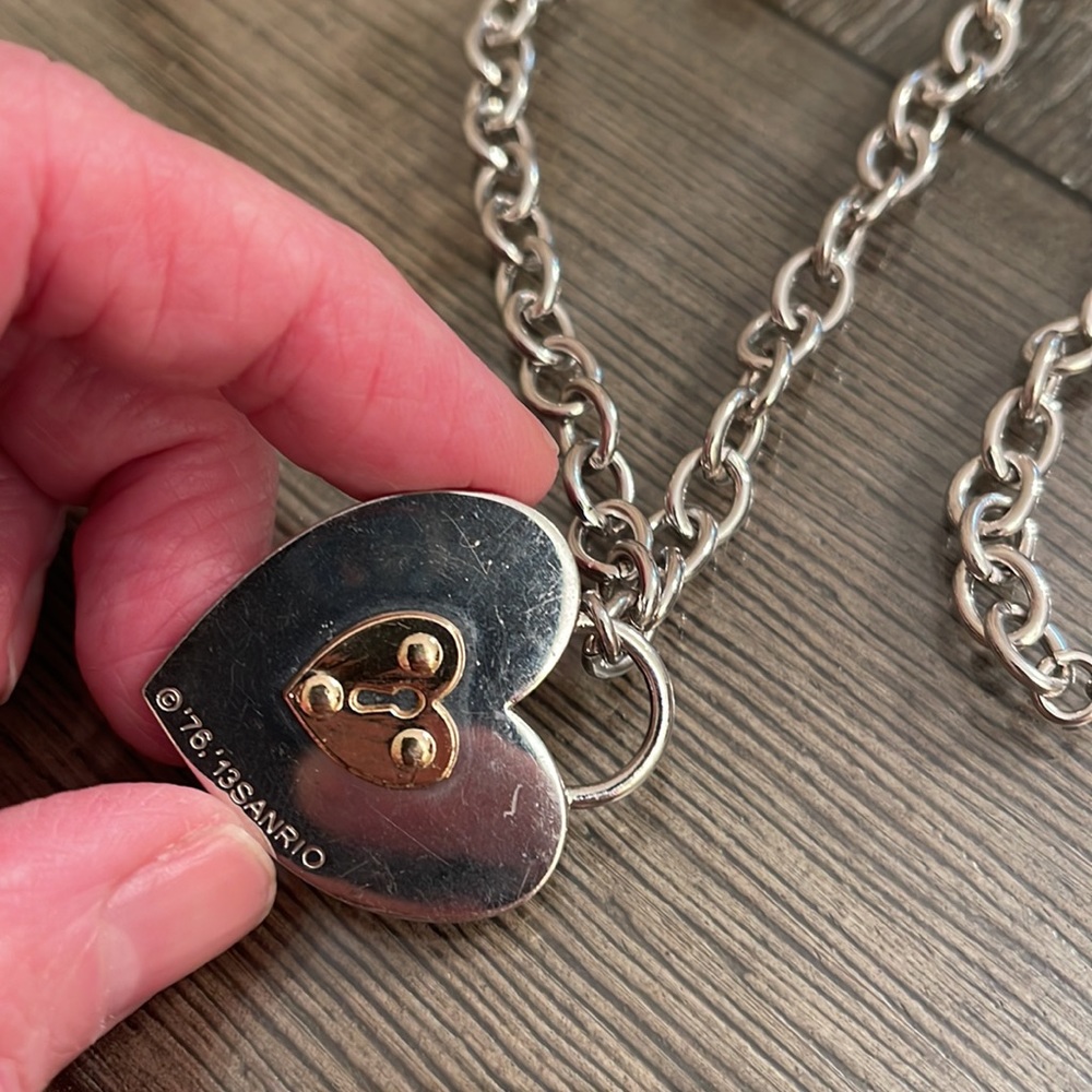 Rhinestone Hello Kitty Adjustable Chain Necklace - image 5